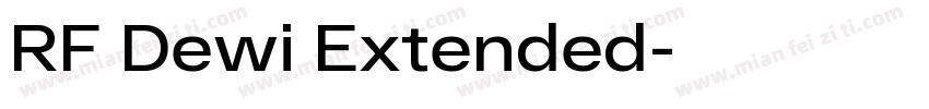 RF Dewi Extended字体转换